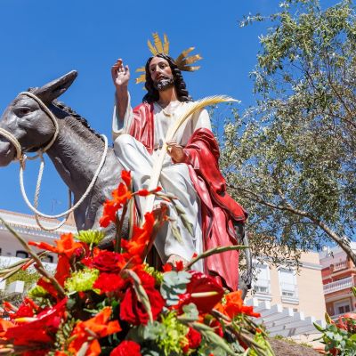 Jesús a su entrada Triunfal en Jerusalén "La Pollinica"